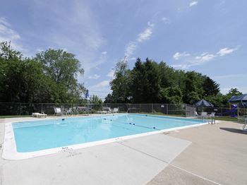 Private swimming pool at McDonogh Village Apartments & Townhomes, Randallstown, MD